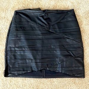 Zara Faux Leather Mini Skirt Size M